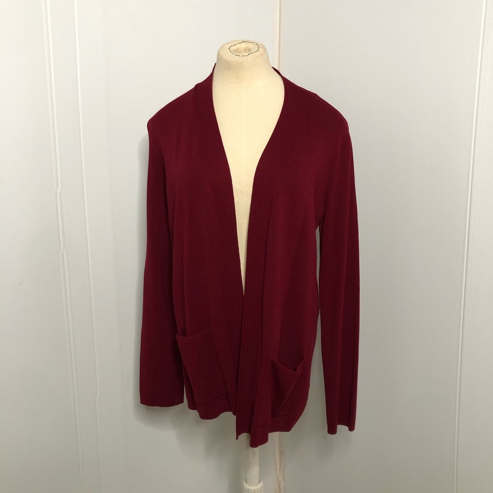Jones New York Red Cardigan